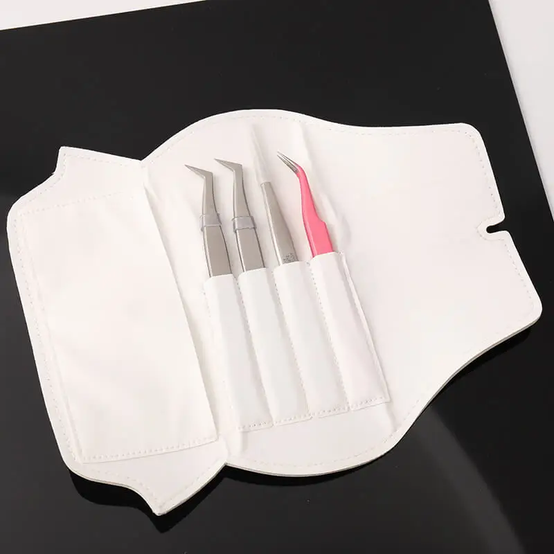 volume tweezers set with fiber tips stainless steel high quality dumout vetus classic volume eyelash tweezers set with logo