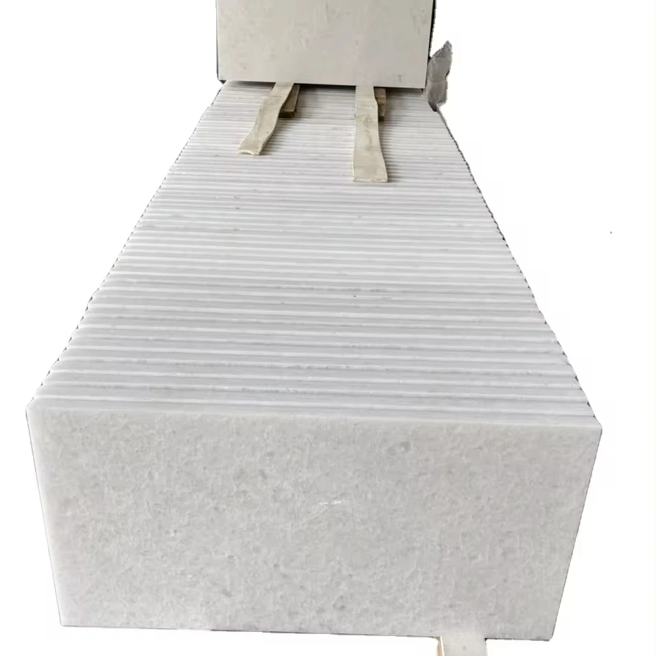 Superior Natural Onyx Polished Cut to Size Modern Design Tile Crystal White Marble Flooring Villa Pure White Marble Slab Blocks