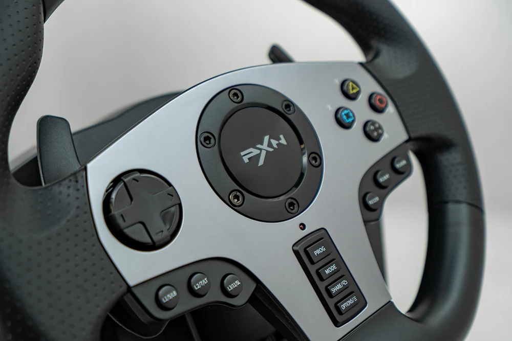 PXN V9 900 270 Degree Racing Game Steering Wheel Joystick With Clutch Pedal For PC, PS4, Xbox Series, Switch Games
