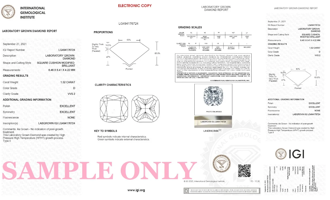 Gemver CVD HPHT round shape laboratory made IGI certificate 1ct lab grown diamond with promotion price