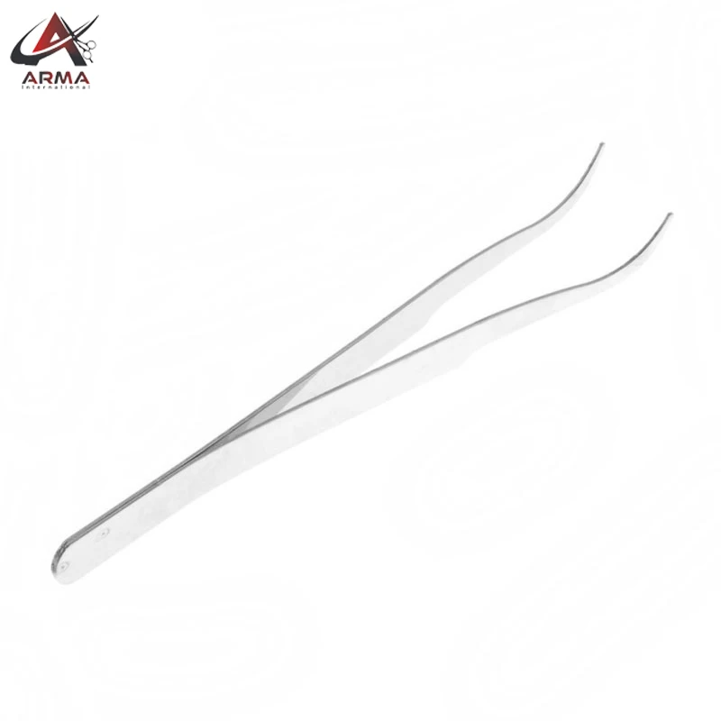 Pakistan Made Beauty Eyelash Extension Tweezers With Customized Logo Printed For Curved Tip Eyelashes Tweezers