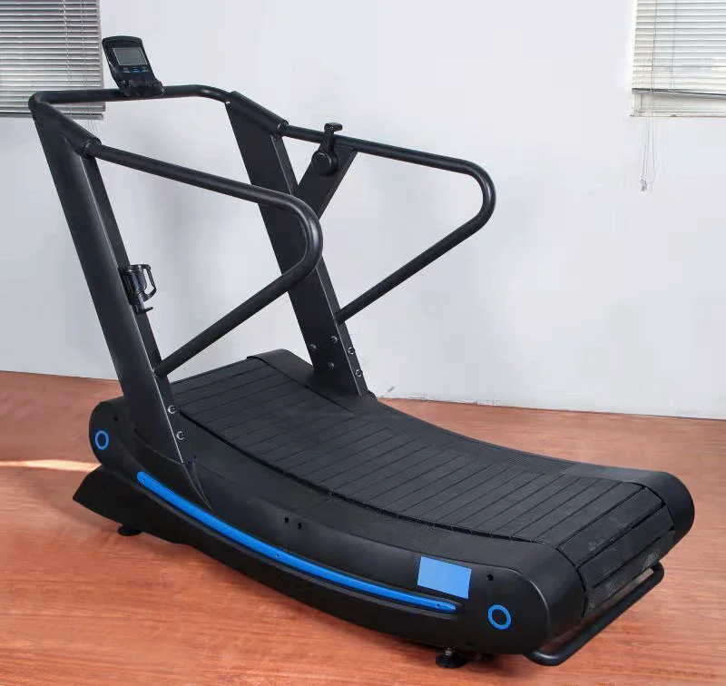 Fitness Equipment Gym Commercial Non Motorized Manual Mechanical Unpowered Curved Treadmill