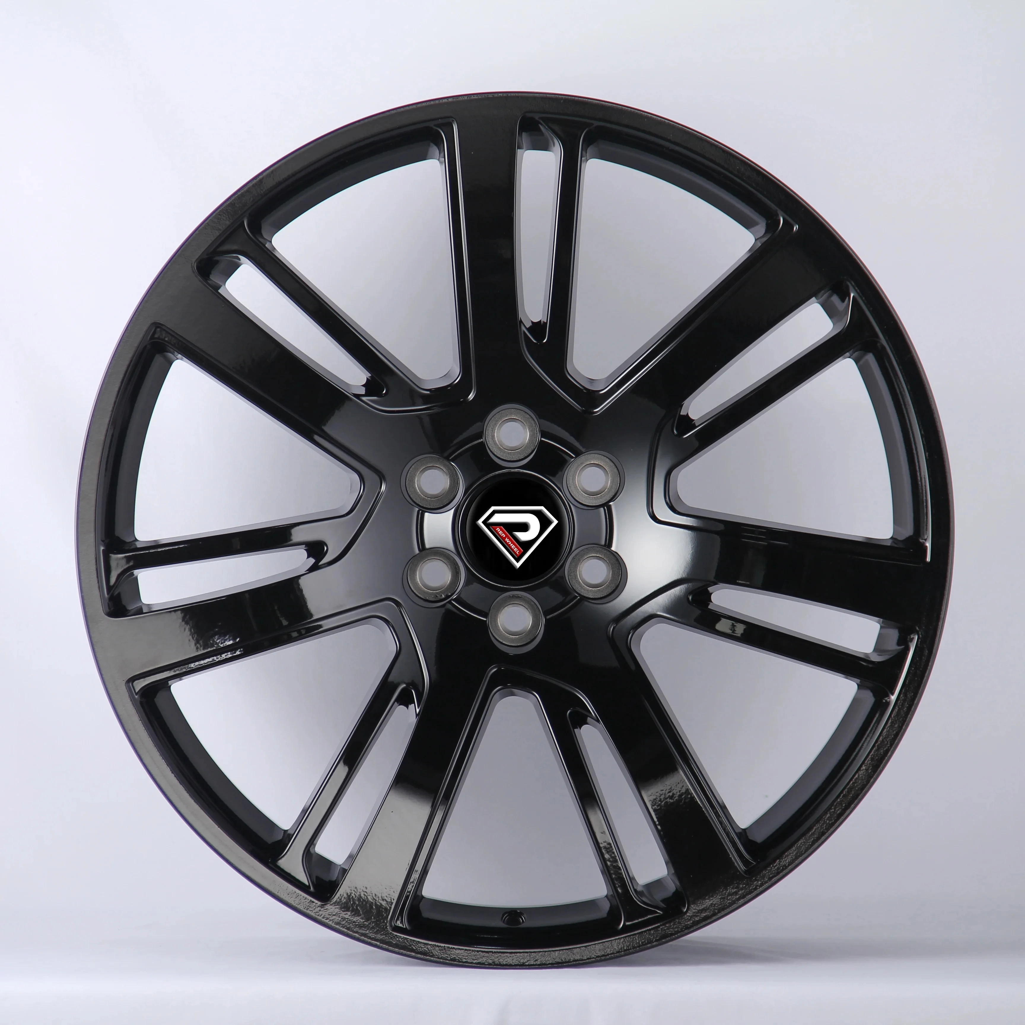 2202 Black Alloy Aluminum Rim 24 26 Inch 6 Spoke Rims Cast Car Wheel Rims For Esclade
