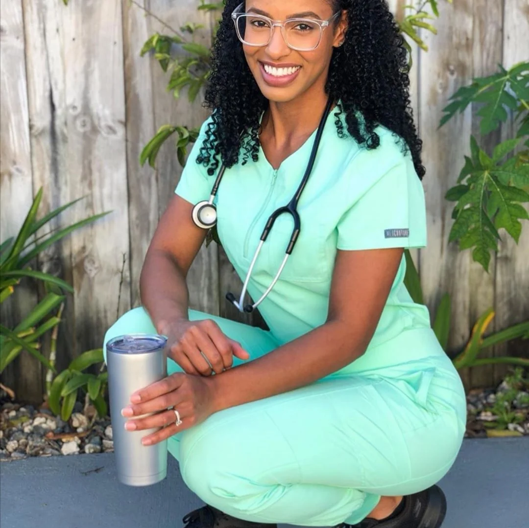 Premium Quality Hospital Uniforms Medical Scrubs Nurse Long Sleeve Jacket Scrub Suit For Women 2022