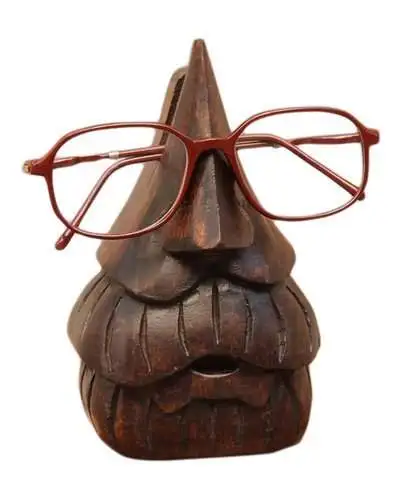 Handcrafted Wooden Eyeglass Holder Elegant Spectacle Display Stand for Home Decor, Perfect for Organizing and Showcasing