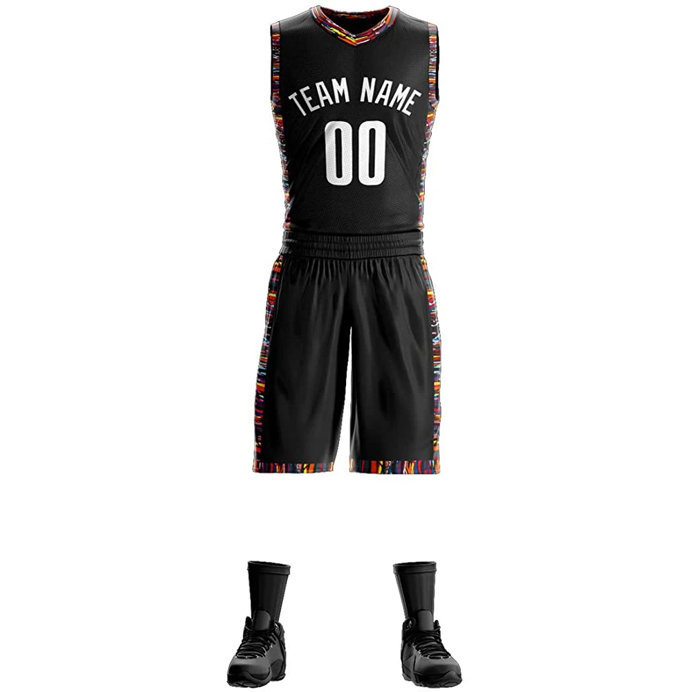 High Quality Sublimation Men Sports Customized Basketball Kit Personalized Sports Basketball Uniform in Plus size