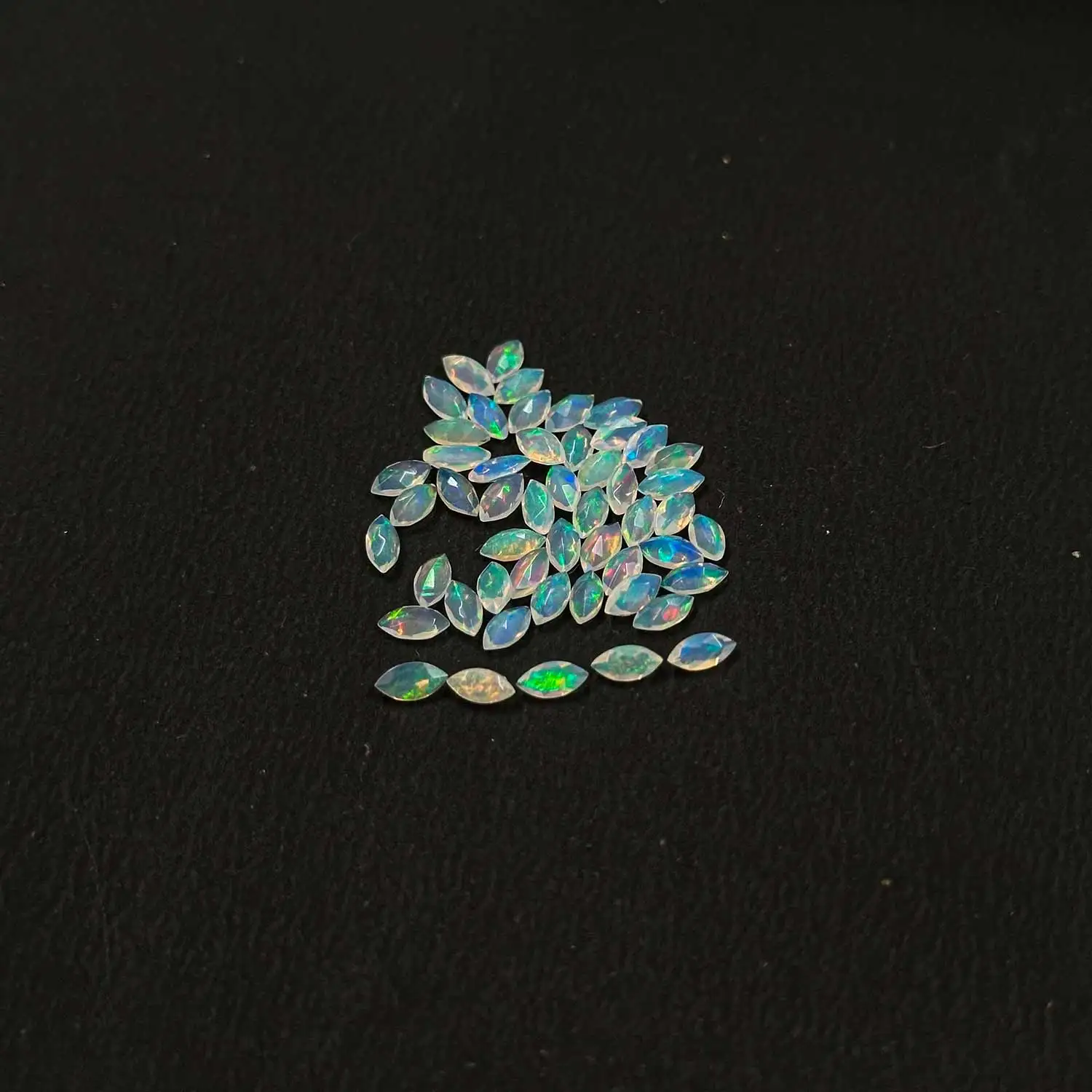 2.5x5mm Natural Multi Ethiopian Opal Faceted Marquise Fire Play Crystal Gemstone Wholesale Price Supplier Shop Buy Online Now