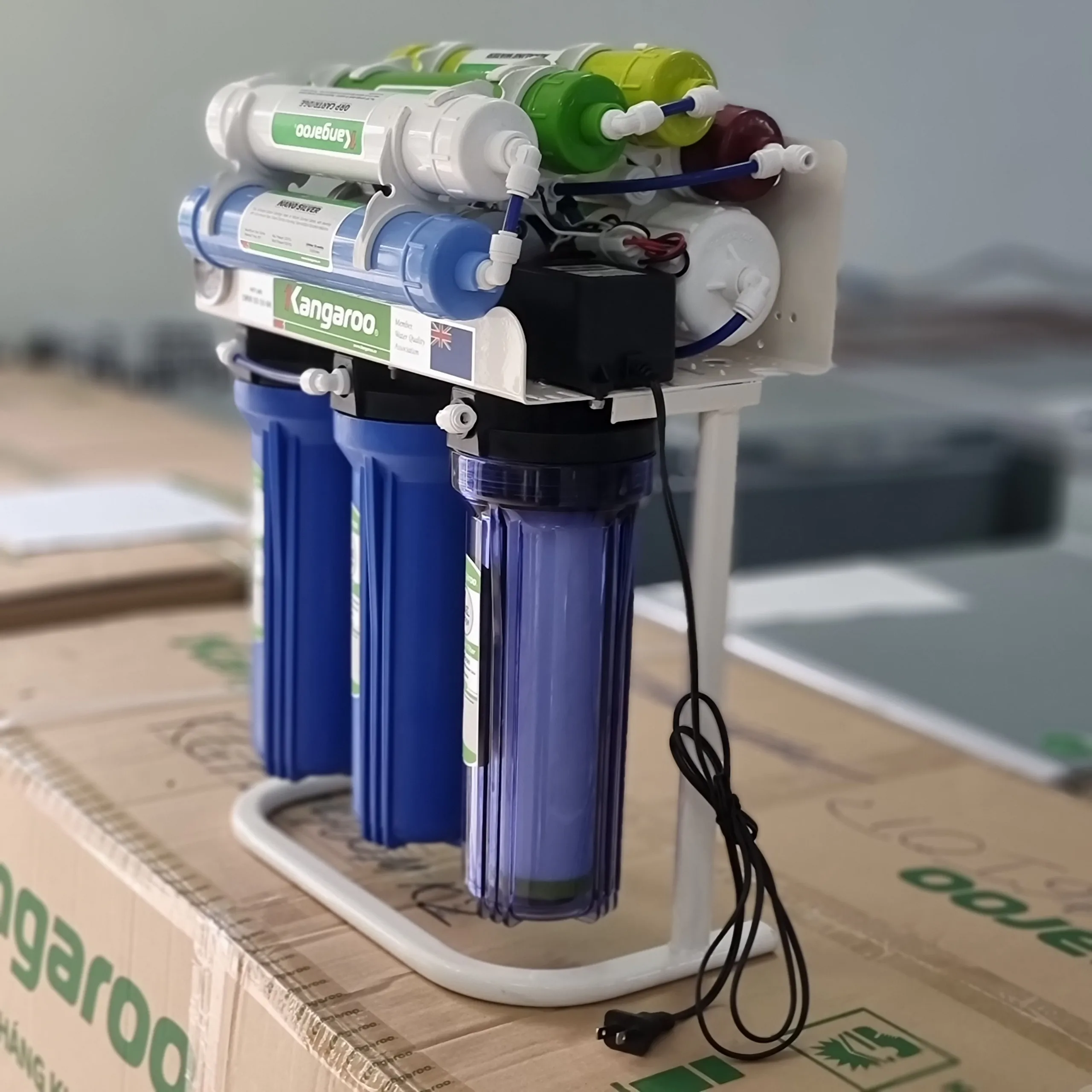 RO water purifier 9 stages 35W adaptor 24V 100GPD pressure tank 4 4.2 5G undersink best price with best quality