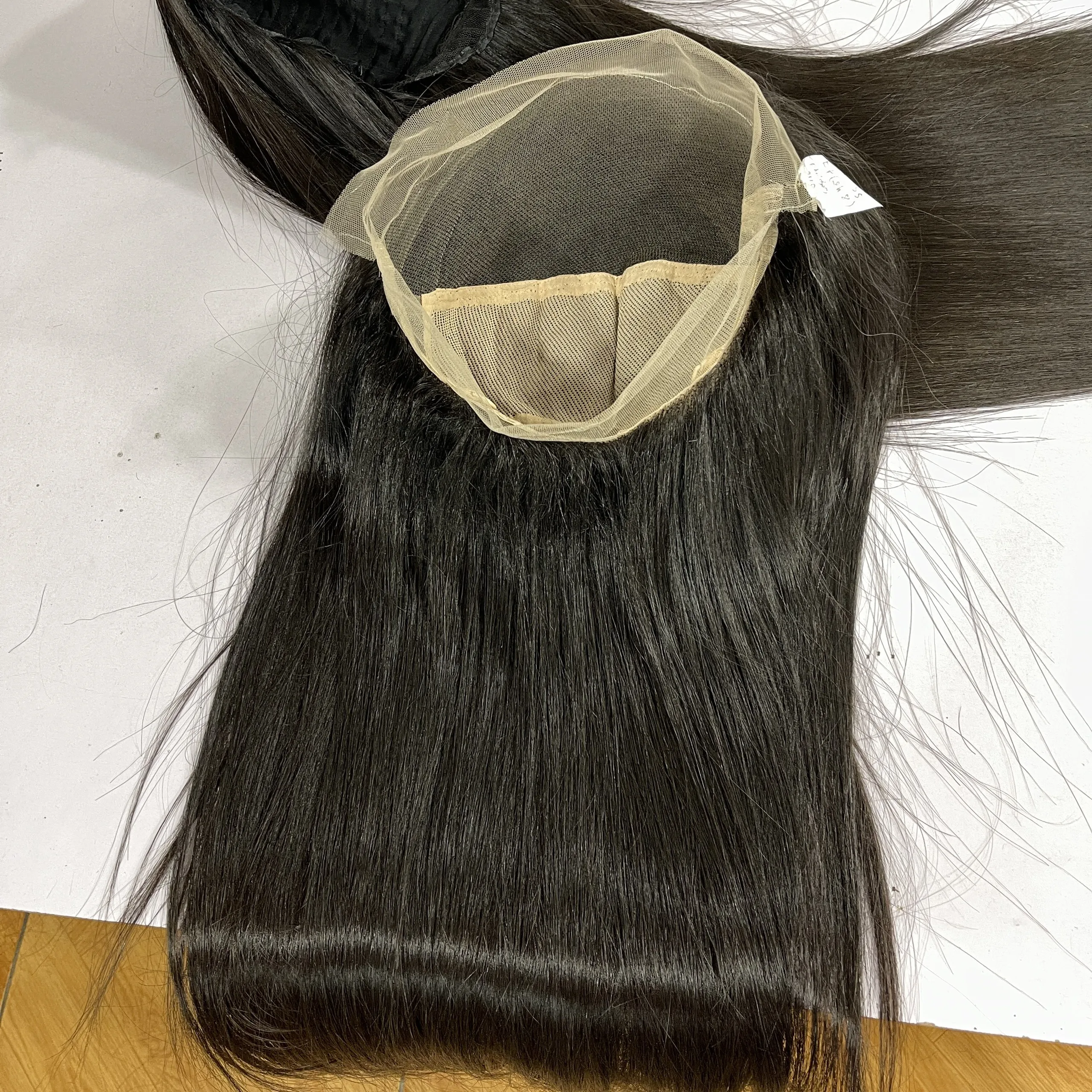 Best Quality Vietnamese Raw Hair Bone Straight Wigs Natural Color Straight Full Lace Wig From Vietnamese Hair Manufacturer
