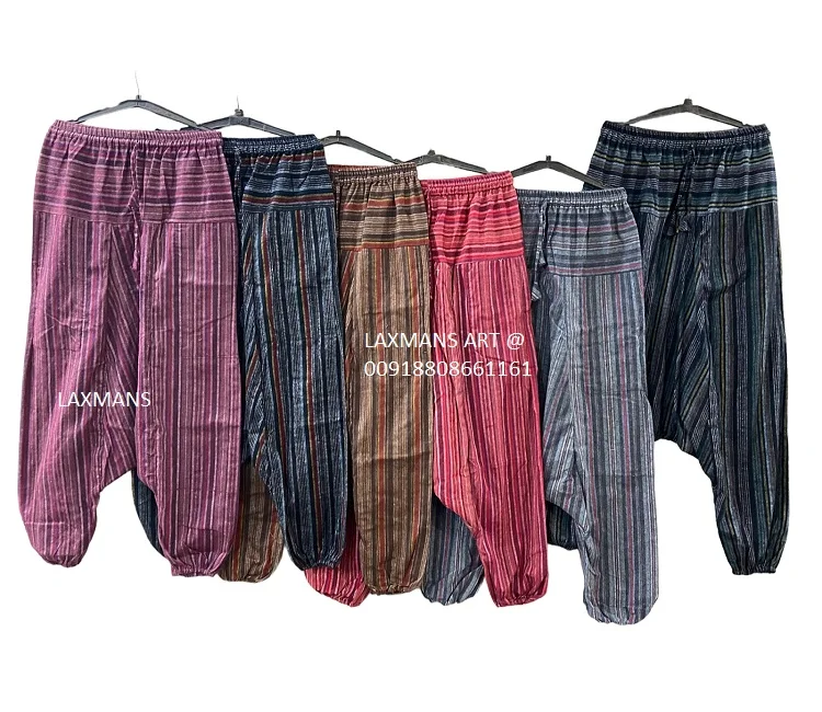 Hot Popular New Model 2023 Ladies  Summer Fashion Harem  Pajamas/Pants Wholesale From India cotton pant cotton pajamas
