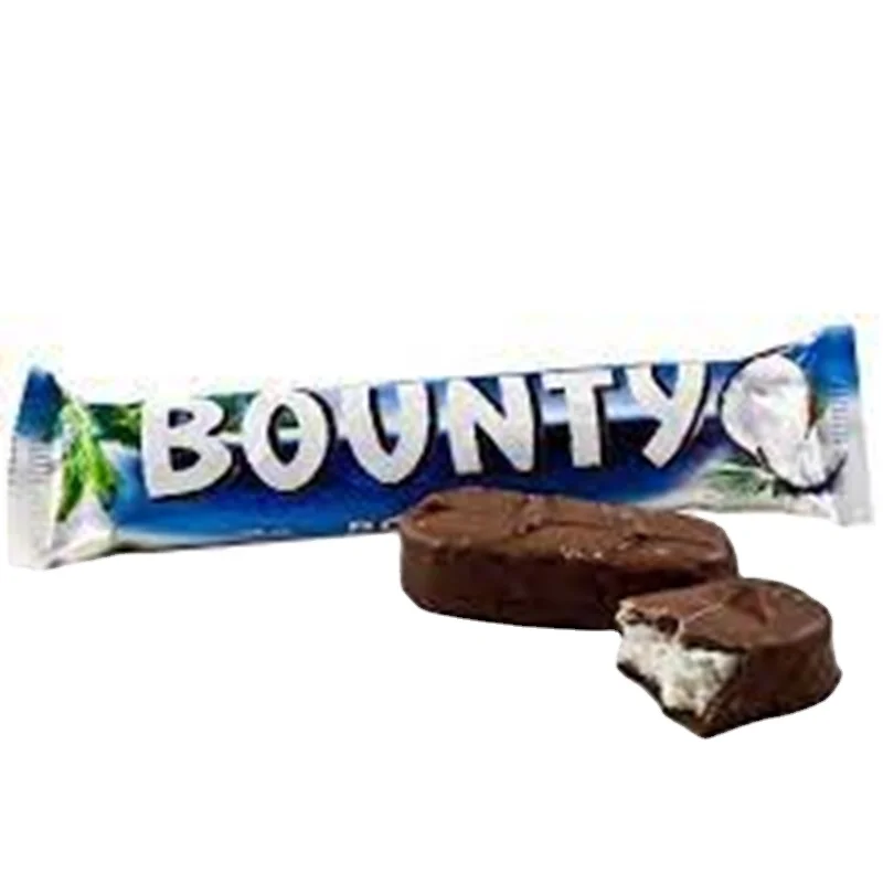 Bounty Coconut Milk Chocolate Case of 24 Sweet Chocolate Bars Biscuit Jam Nut Fruit Candy Solid Form Powder 24 Pieces Per Case