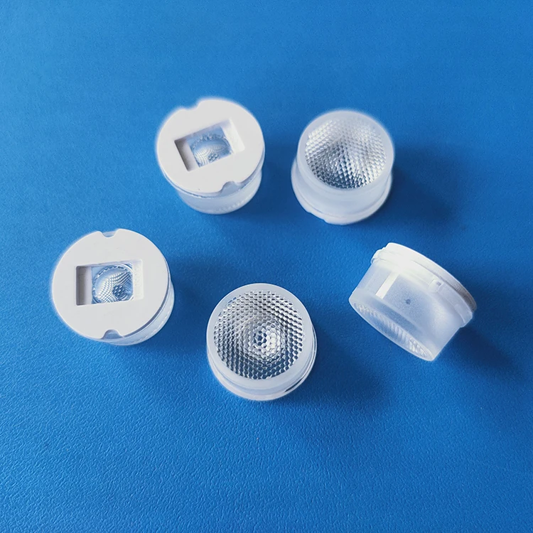 14mm PMMA waterproof 35 45 60 degree 5050 led lens with tape
