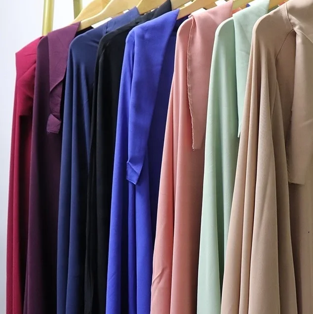 Elastic sleeve dubai open embroidery elegant graceful muslim 2022 new style Glory abaya Muslim Dress Outer Abaya Set Women