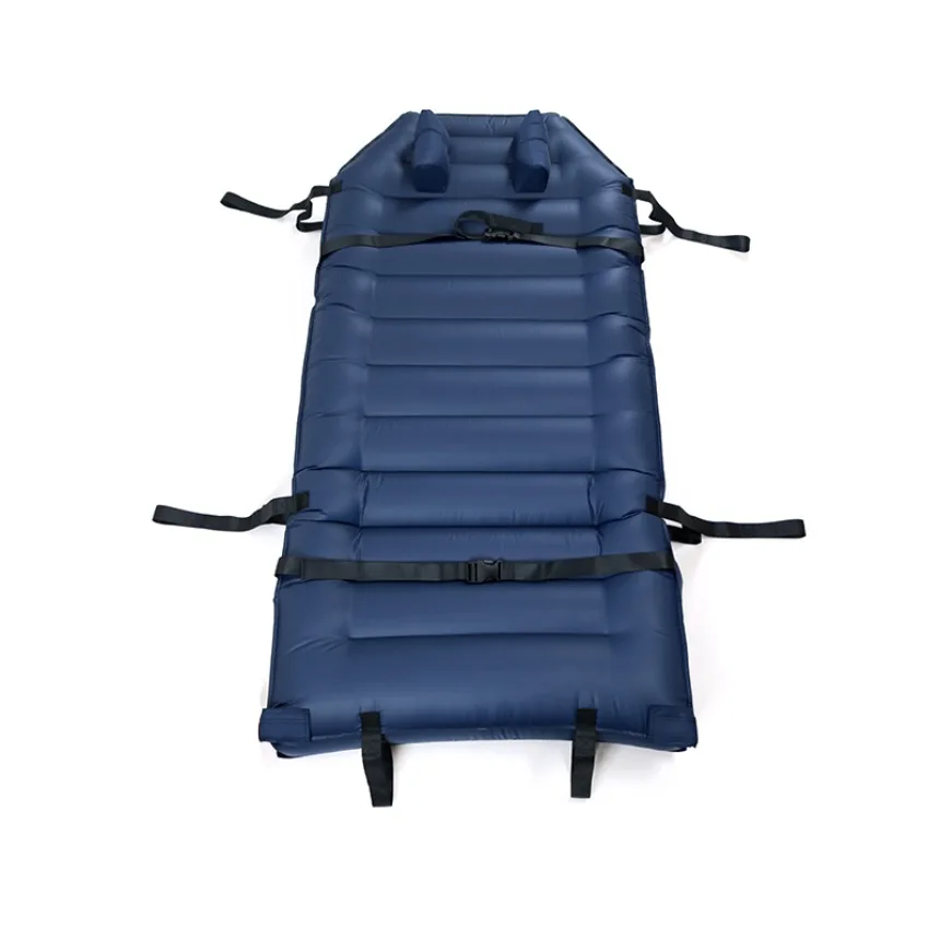 Safe patient handling transfer sling mattress with head immobilizer medical breathable slide bed mat SWL 1200 lbs