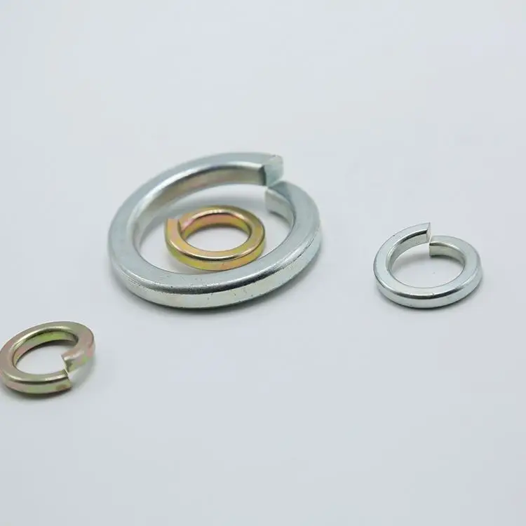 Metal spring round bolts nuts galvanized circlip thin shim flat  spring lock washer