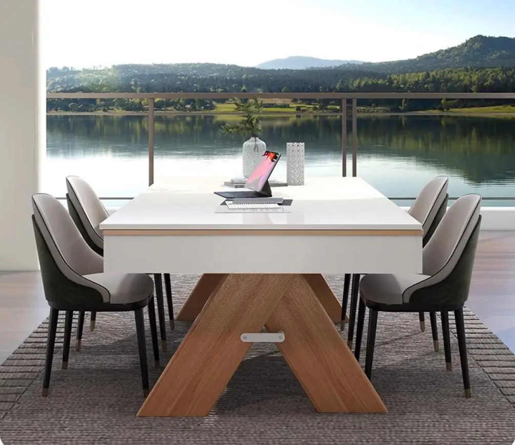 7 FT 3 in 1 Multi Game Pool Table with Dining Top Pool Table Ping Pong Table Combo, Includes Pool Accessories