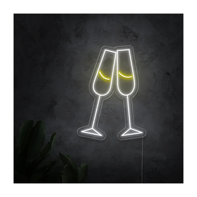 Illuminated Sign Signage Neon Night Light Good Vibes Neon Sign For Beer Bar Event Party