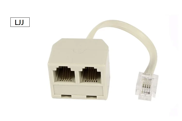 Headset Splitter RJ9 4P4C Male to 2 Female