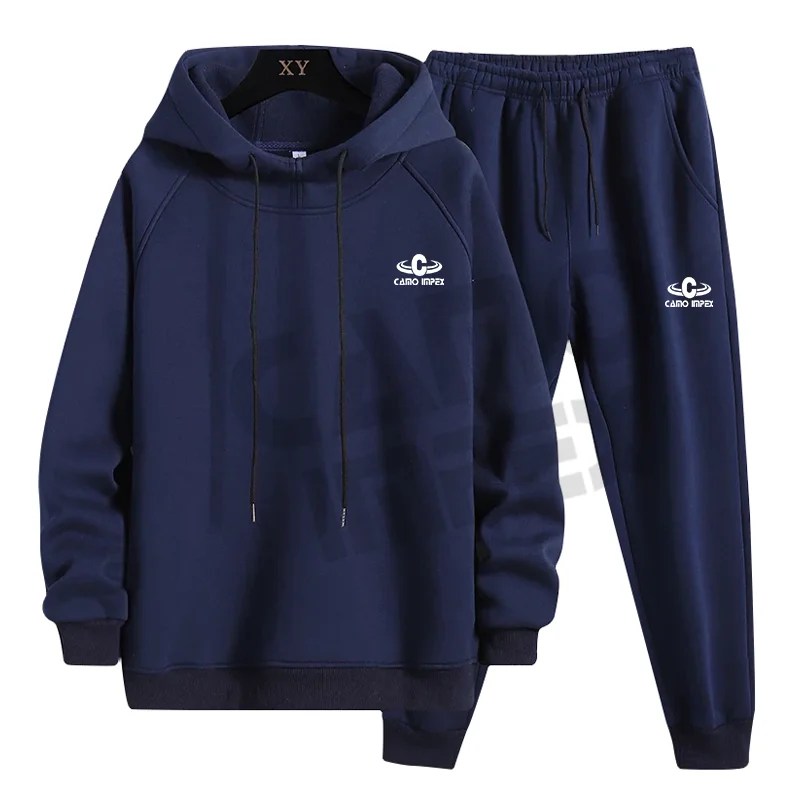 New Men Casual Hoodie Solid Long Sleeve Hoodie Tracksuit High Quality Men Casual Sets Streetwear Tracksuit 2022 Spring Autumn