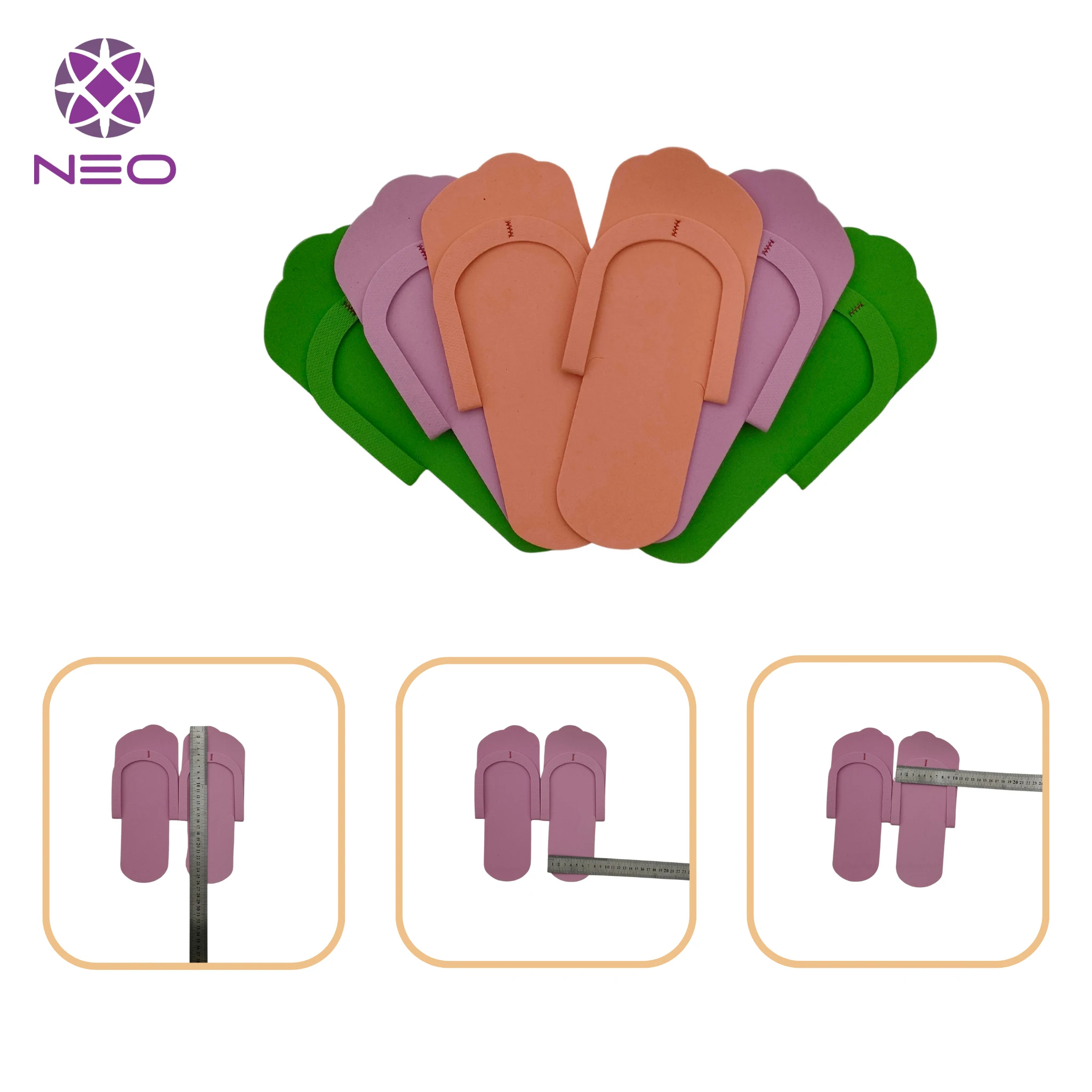 EVA Foam Disposable Pedicure Slipper Comfortable Anti-Slip Flip Flops Suitable For Spa Salon And Home Use