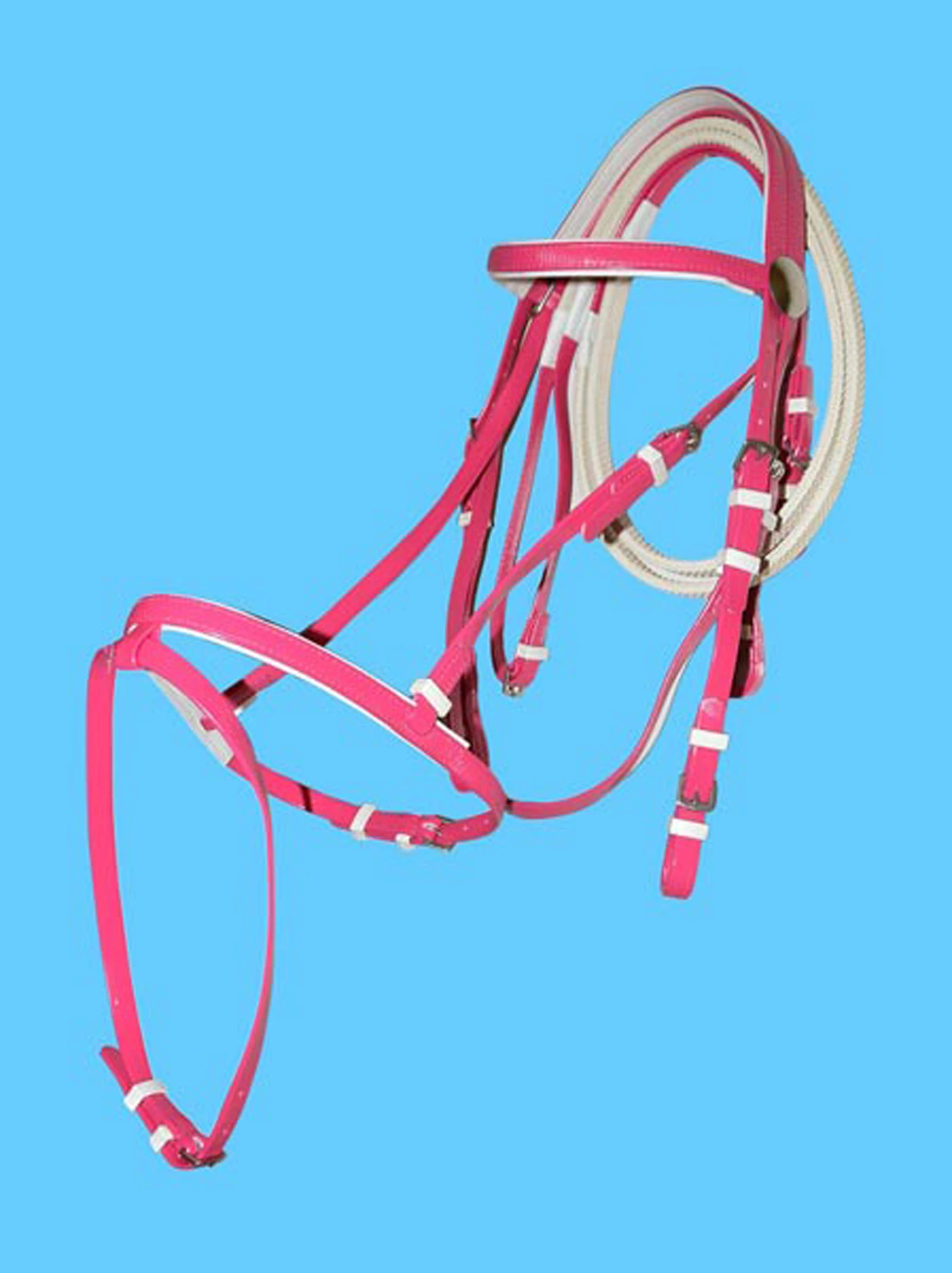 Top Quality Hot Sale PVC Vegan Leather Professional Strong Durable Horse Biothane Bridle Comfortable And Lightweight for Racing