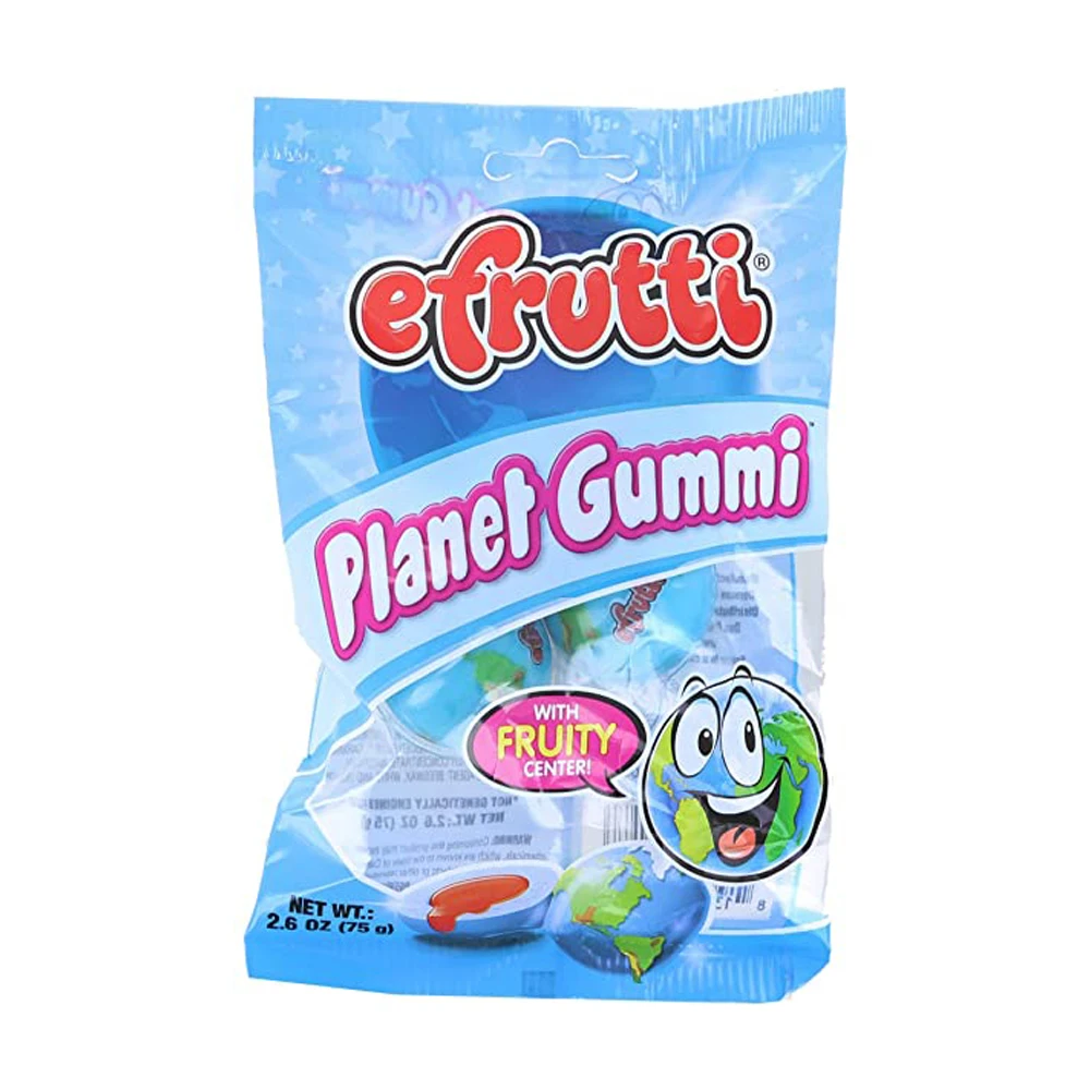 OEM ODM Candies Wholesale Custom Eye Ball Gummi with Sour Jam Filled Sweet Halal Realistic Shape Earth soft