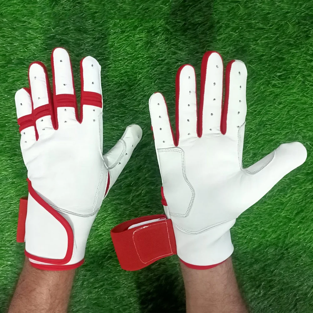 Custom Baseball Gloves Football American Leather Cricket Softball Professional Receiver For Bating Kip Batting Gloves