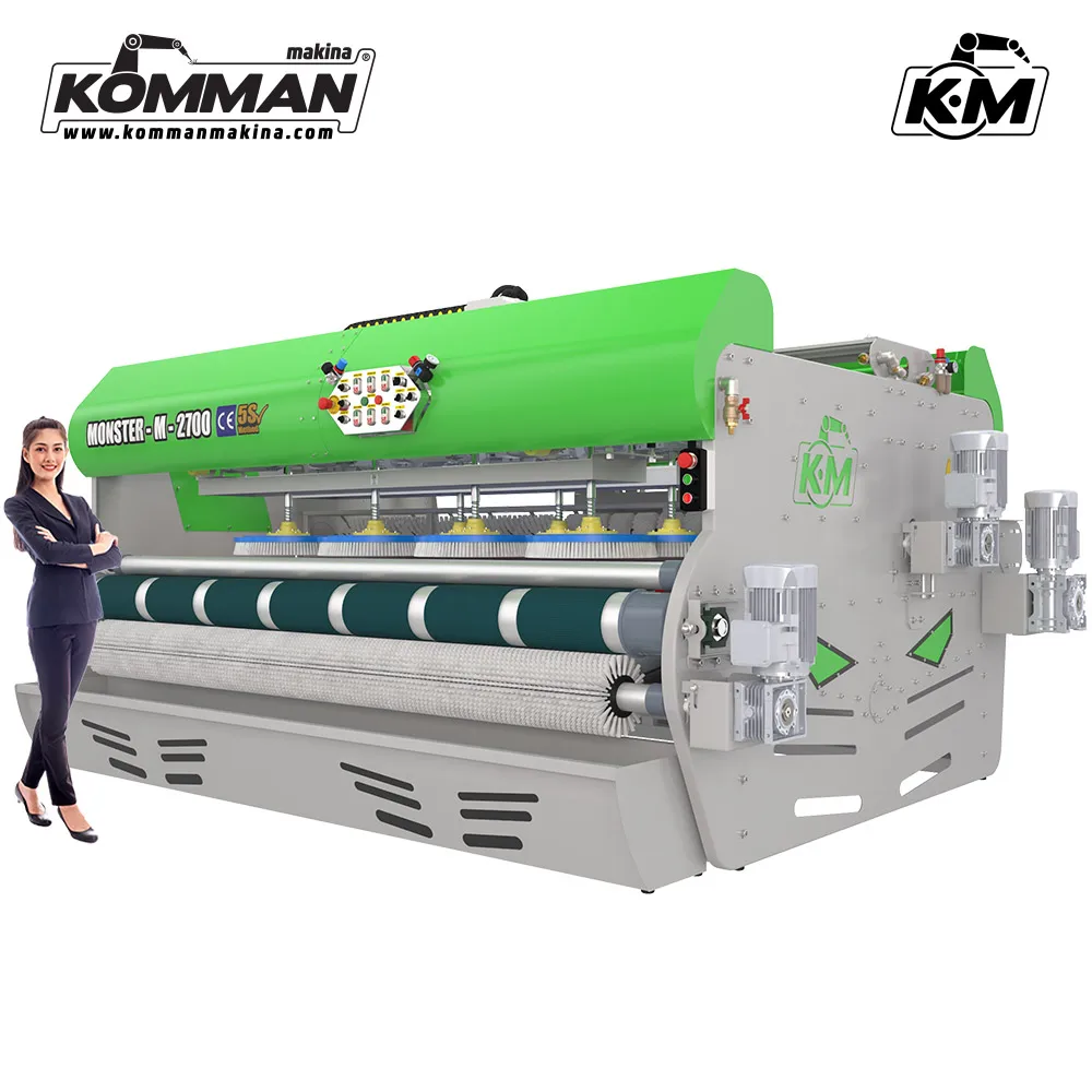 Full Automatic Carpet Washing Machine -MONSTER M 2700- 2.70 meter conveyor surface 10 brushes carpet washer