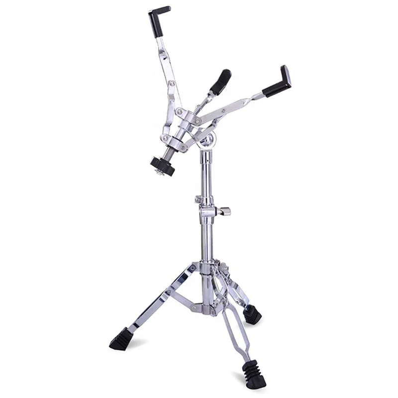 Snare Drum Stand Percussion Hardware Base Kit | Double Braced, Light Weight Mount for 10in/12in/14in Drums & Practice Pad Stand