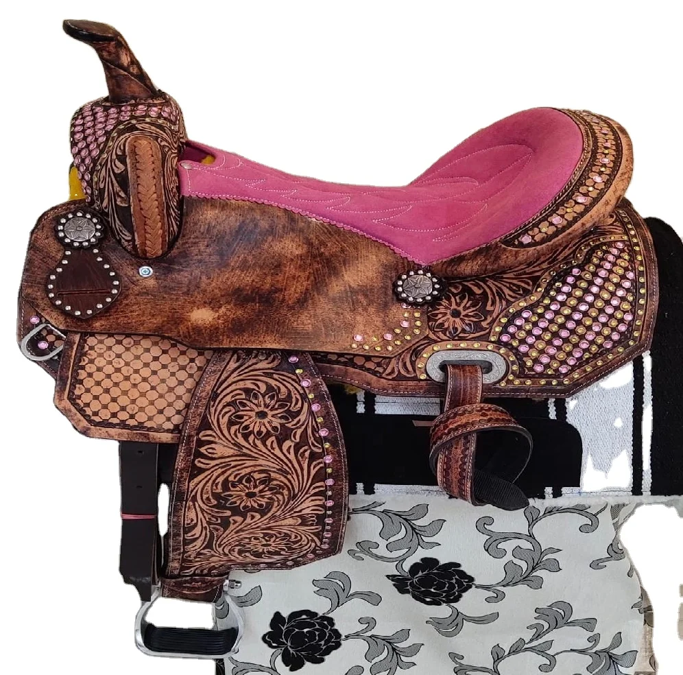 Horse Western Premium Leather Saddle Premium Western Horse Saddle