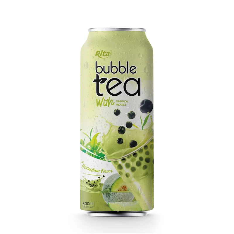 Best Selling 500ml Green Tea Kombucha Ingredients Bottle Matcha Flavor Bubble With Tapioca Pearls Direct From Vietnam