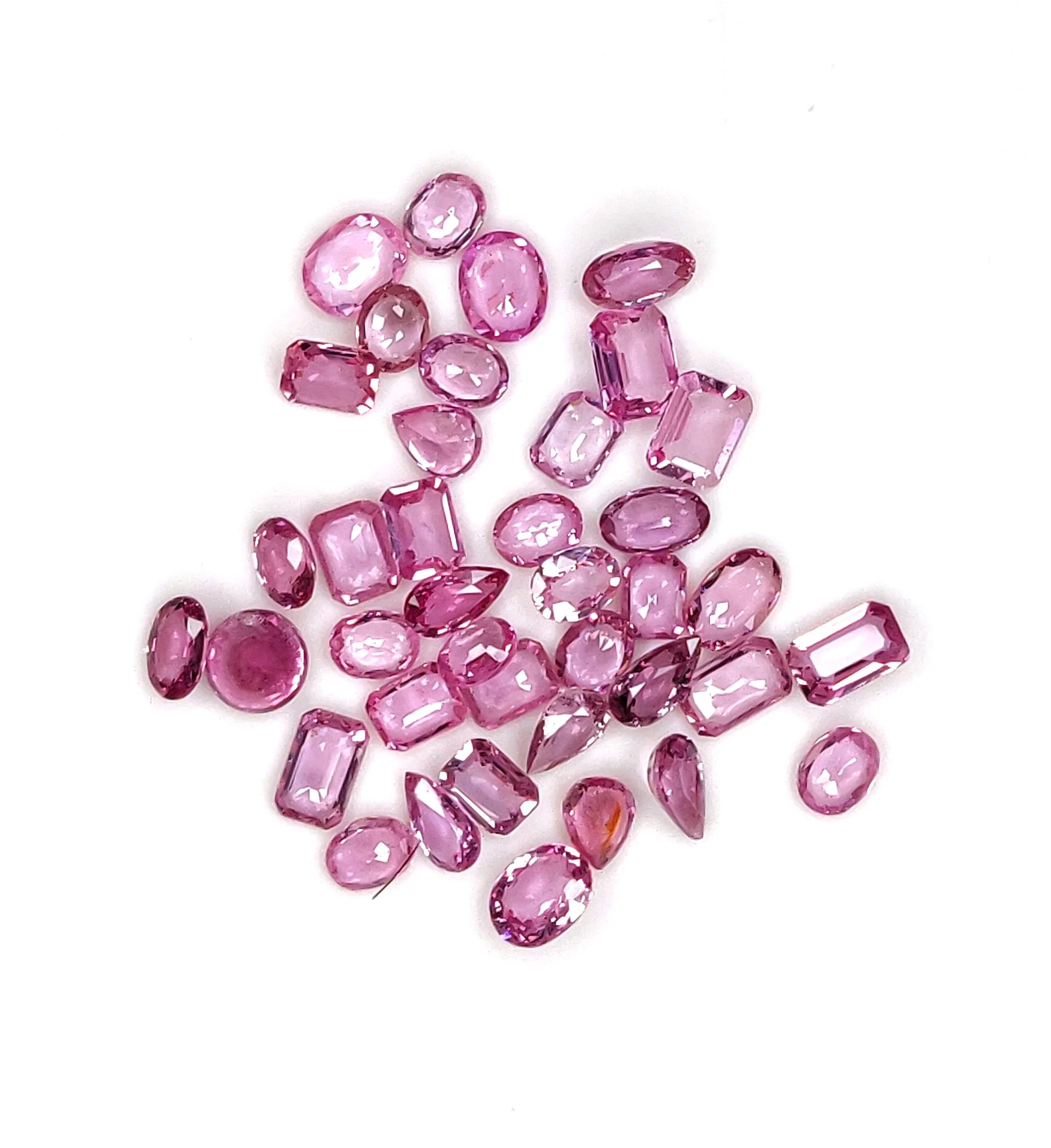 Hot Sale Natural Pink Sapphire Gemstones Ready To Use in Jewellery Making Mix Shape Lot Pink Sapphires from India