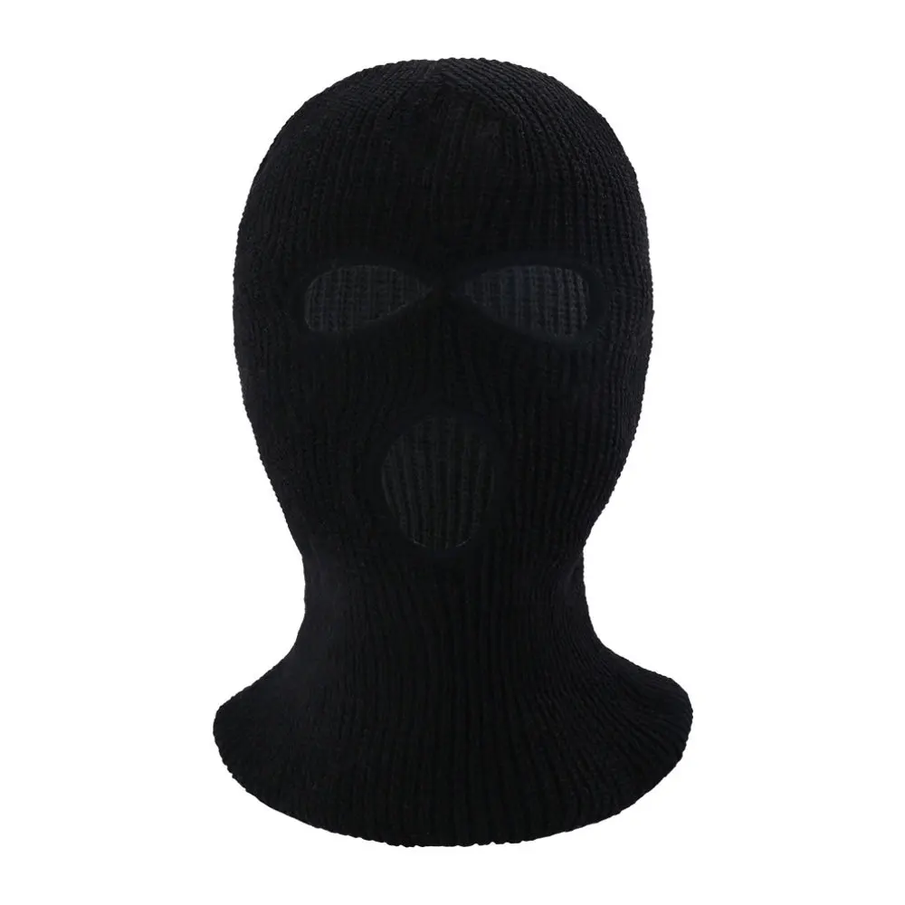 Cross-border new winter warm cycling mask outdoor sports skiing knitted three-hole hood neck guard cold protection scarf