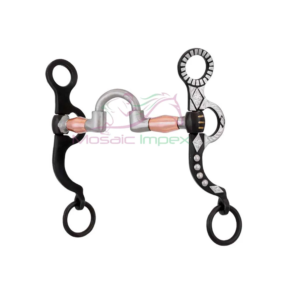 High Quality Spanish Dragon Fancy Horse Bit Stainless Steel Equestrian Jewelry for Horse Care Neoprene Bandage for Horse Riding