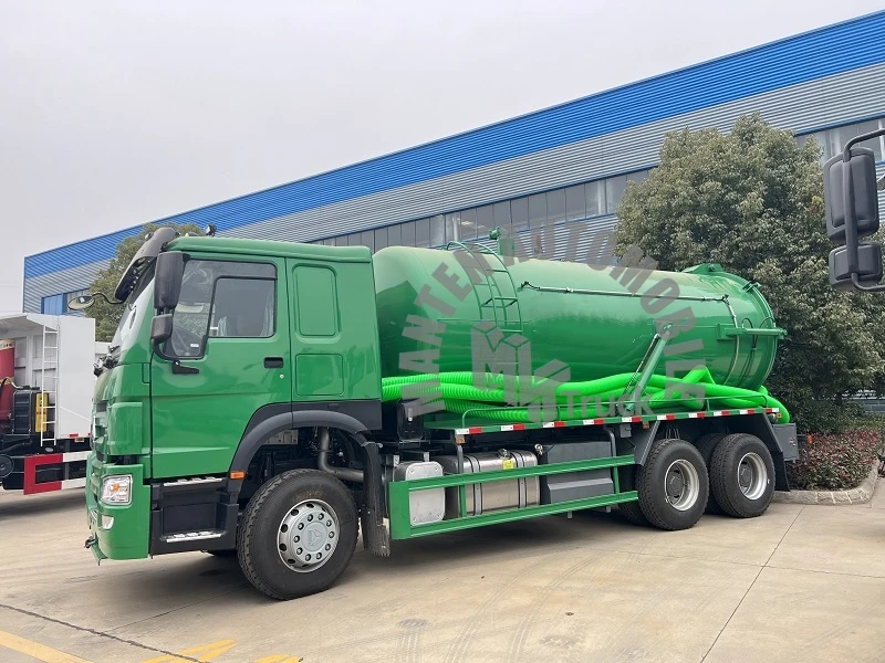 Sinotruk HOWO Used 16 Cubic Meters Sanitation Truck RHD or LHD Sludge Sewage Suction Truck