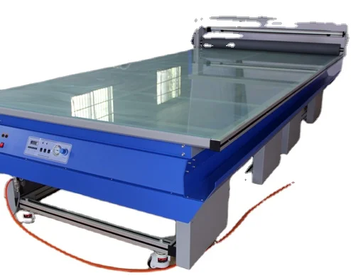 LEFU 1700mm*4000mm 4m Length Cold and Hot Flatbed laminator Applicator Table for Glass or KT Board