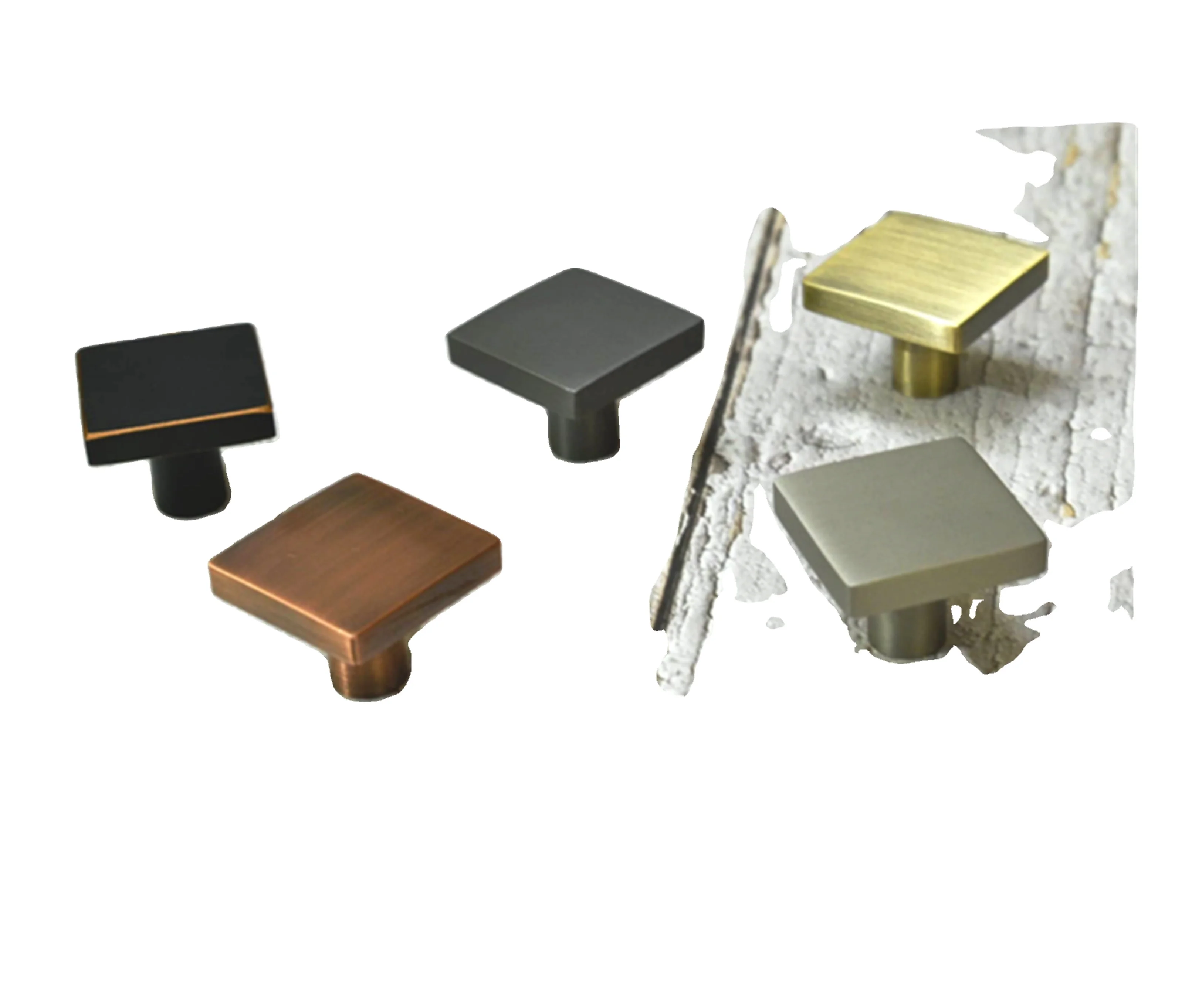 Multi Color Solid brass round flat Pulls knobs Single hole Cupboard Handles Wood Metal Door Cabinet Knob Handle Made In India