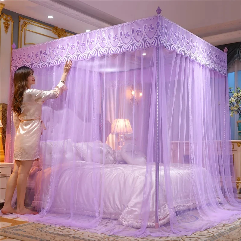 Wholesale Palace style floor-to-ceiling Single layer Square Mosquito net