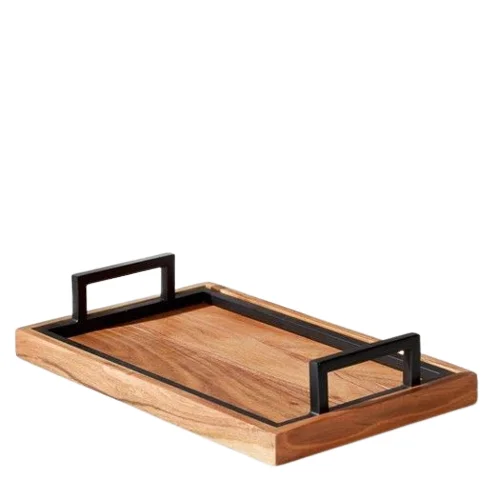 High Quality Natural Wood Tray High Marketing Wholesale Wooden Tray Classic And Simple Look Tray For Home Hotel And Restaurants