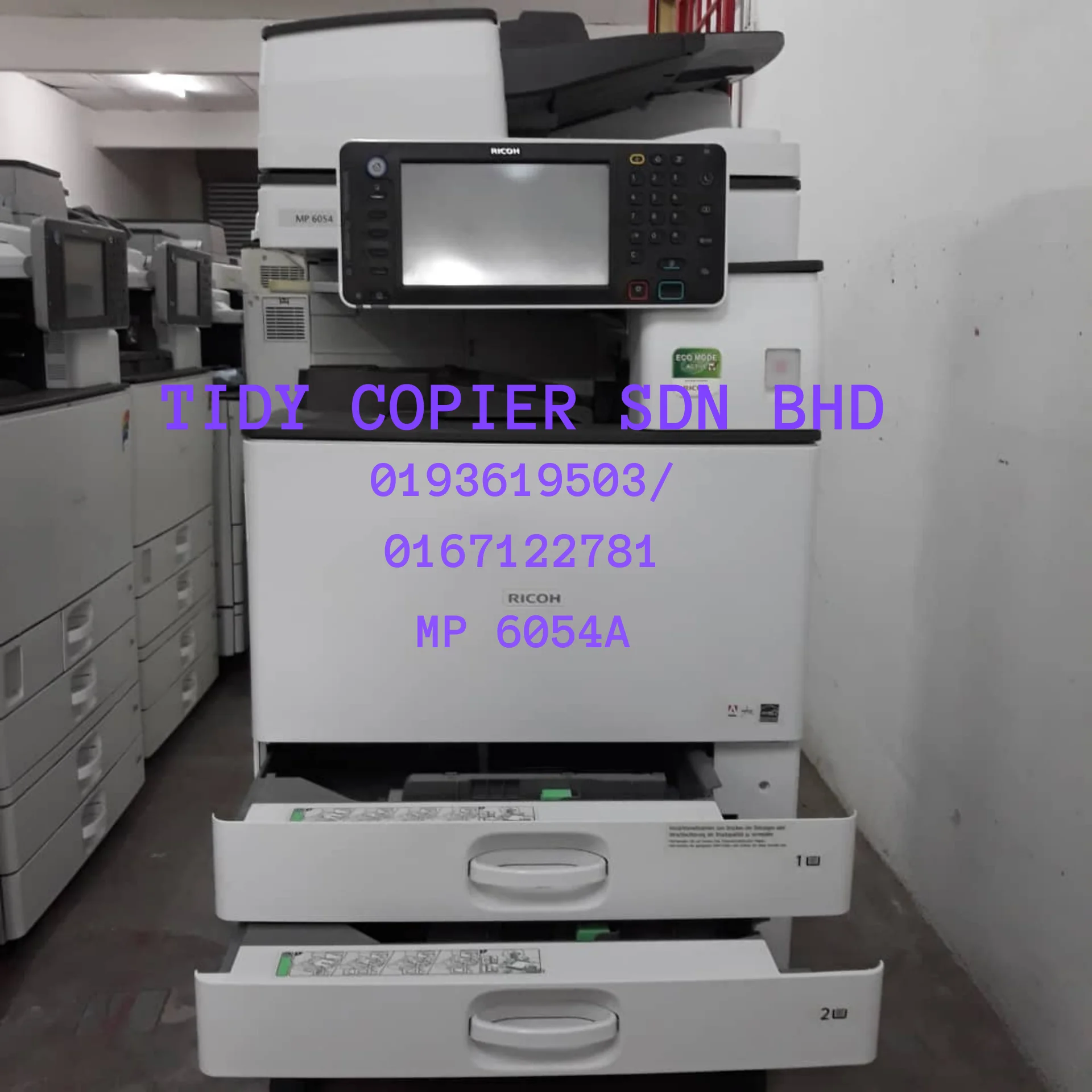 Ricoh MP 6054 Multifunctional Copier- Contact number +60193619503