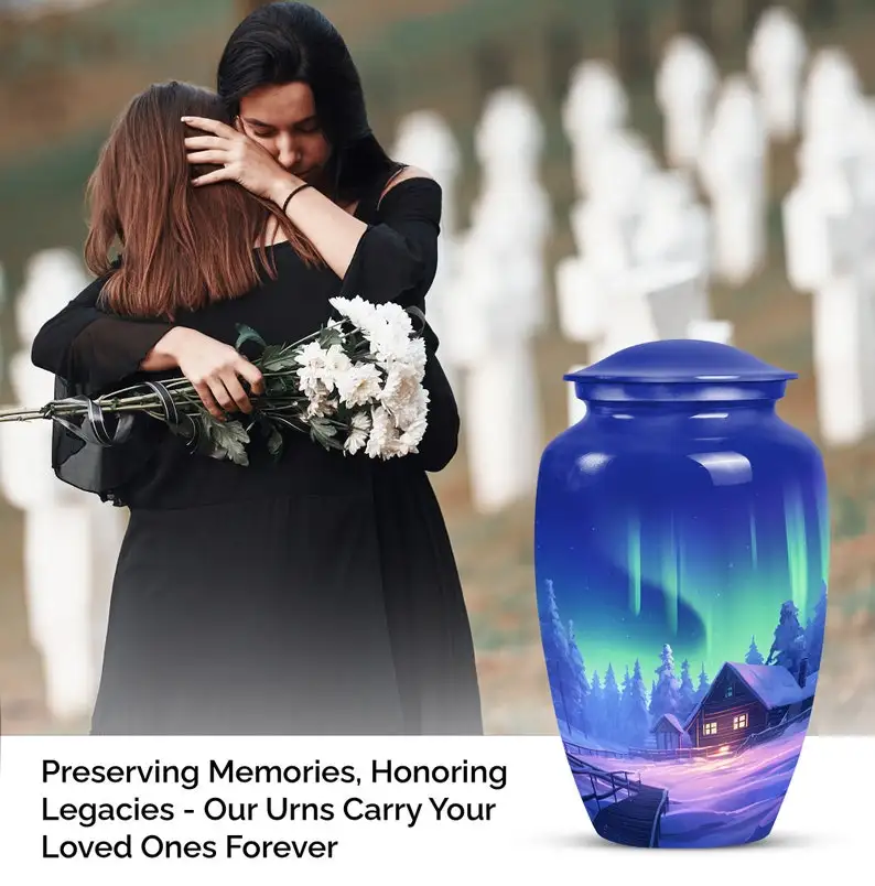 Northern Lights Urns For Human Ashes Cremation For Ashes For Adults Funeral Custom Memorials Urns for Male