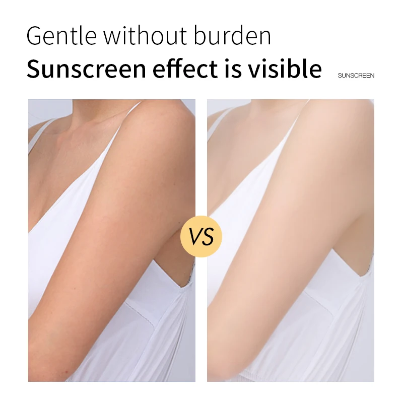 OEM Vendor Travel-size Matte Finish Titanium Dioxide Vitamin C Salisytic Acid Sunscreen Cream Body Lotion Private Label