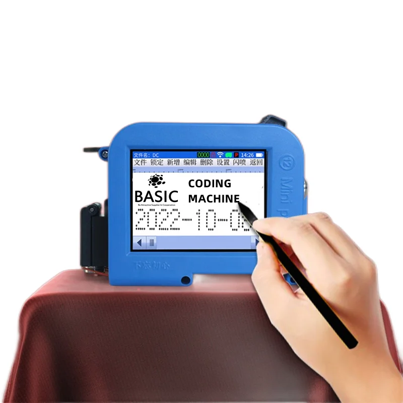 Hot selling mini hand Ink jet printer manual best before date coder portable expired date logo coding machine