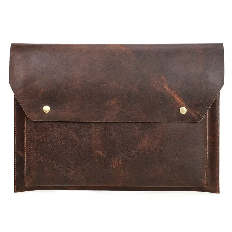 Laptop Sleeve Case For MacBook Pro Air M2 13 14 16 Inch Leather Cover HP ASUS DELL XPS 13 Notebook Bag Men