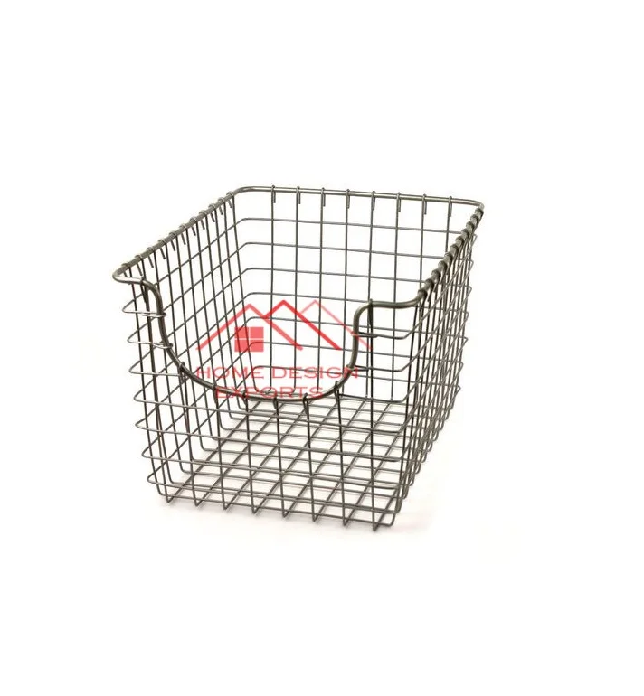 Luxury Wire Fruit Baskets New Design Wire Storage Basket Customized Size Color Home Storage Handmade Metal