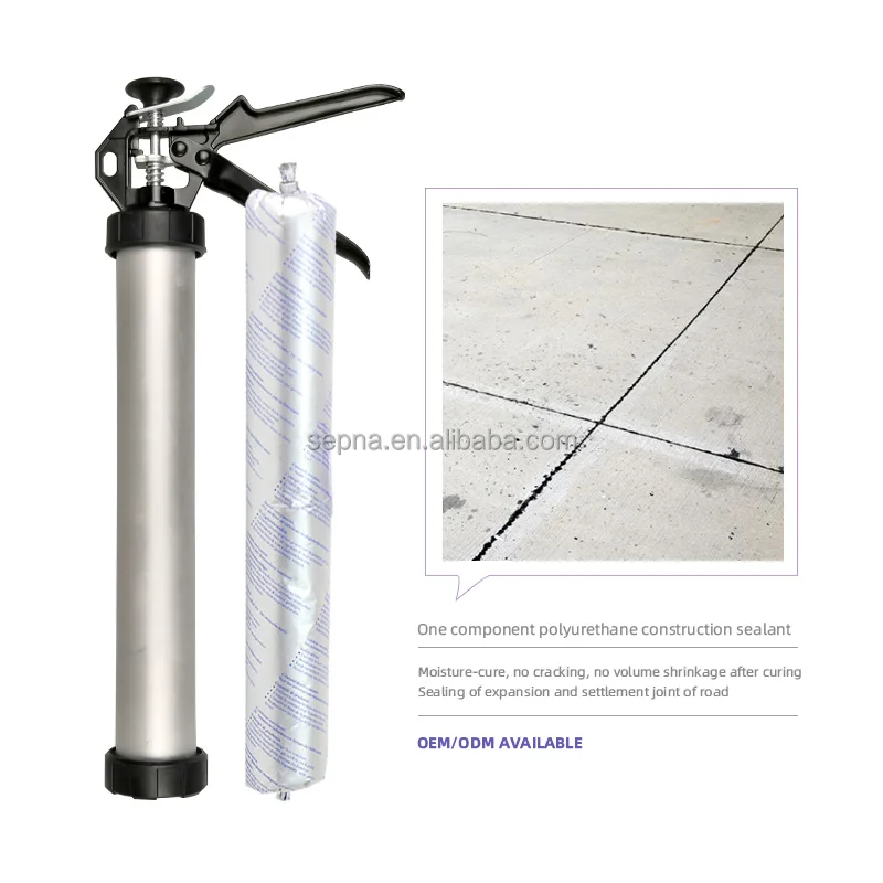 OEM factory 600ml sausage grey black white construction pu sealant