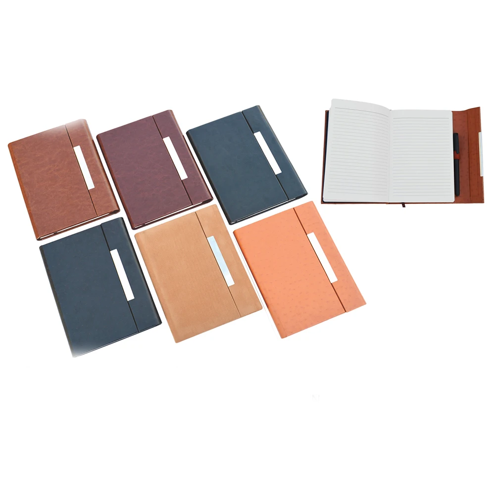 Executive Notepad Notebook Undated Organiser with pen and USB Metal Drive Case  memory chip 8 /16/32GB Notebook With Usb Drive