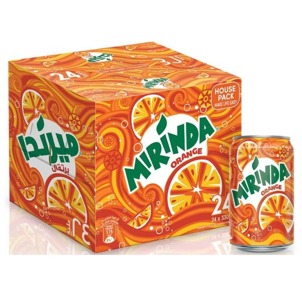 Mirinda Can Pack (24Pcsx300ml) - Soft drinks