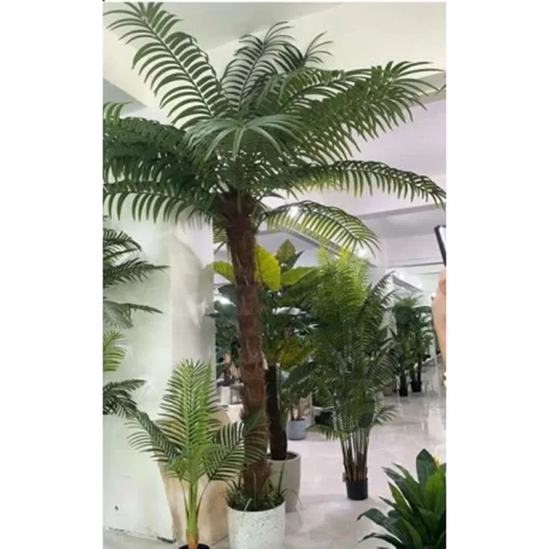 High Quality 160CM Fak_e Artificial Hawaii Palm Tree Kwai Plant Interior Decoration