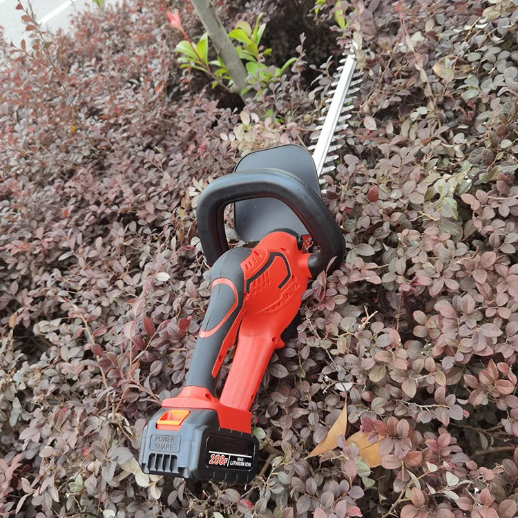 510mm Steel Blade Battery and Charger Electric Cordless Hedge Trimmer